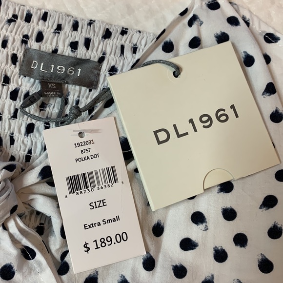 NWT DL1961 Prince Street Keyhole Polka Dot VTG Retro Style Pinup Dress, Size XS - Picture 9 of 16